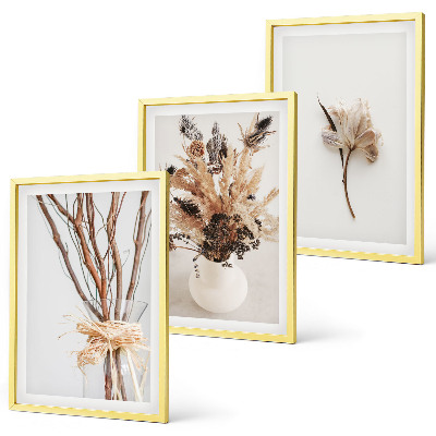 Tavelpaket med ramar Blommor och grenar minimalistiska