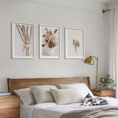 Tavelpaket med ramar Blommor och grenar minimalistiska