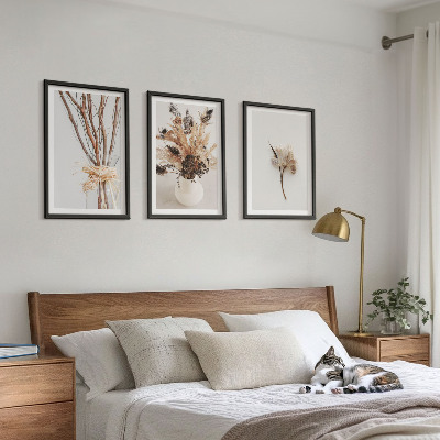 Tavelpaket med ramar Blommor och grenar minimalistiska