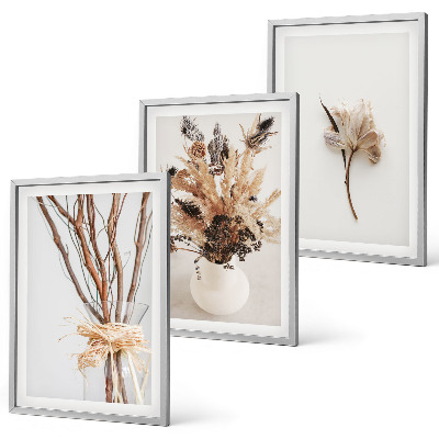 Tavelpaket med ramar Blommor och grenar minimalistiska