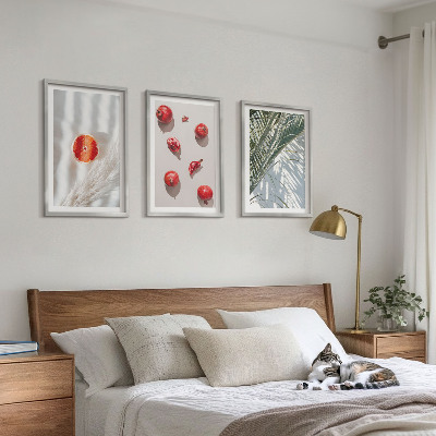 Set om 3 tavlor Palmfrukter på semestern