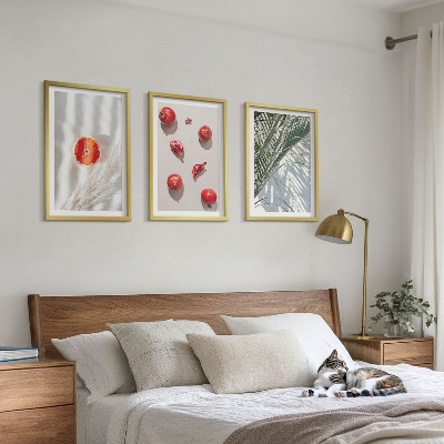 Set om 3 tavlor Palmfrukter på semestern