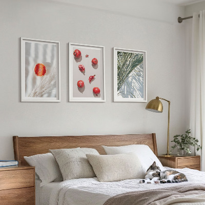 Set om 3 tavlor Palmfrukter på semestern