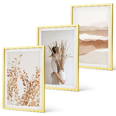 Tavelset ovanför soffa Rustika boho blommotiv