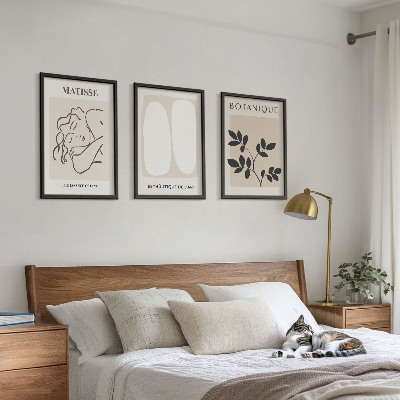 Tavelpaket med ramar Matisses eleganta växtmålningar
