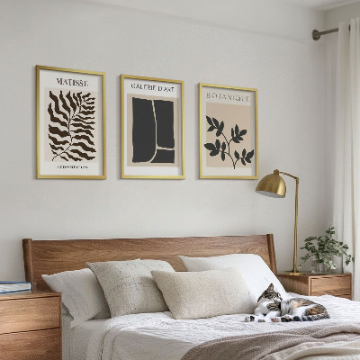 Set om 3 tavlor Minimalistiska växtposters