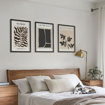 Set om 3 tavlor Minimalistiska växtposters