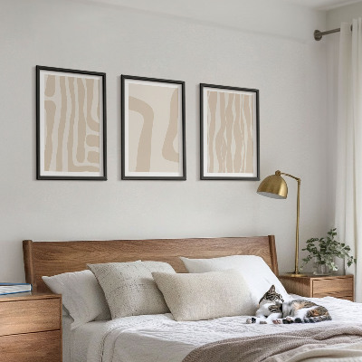 Tavelset ovanför soffa Abstrakta boho-mönster