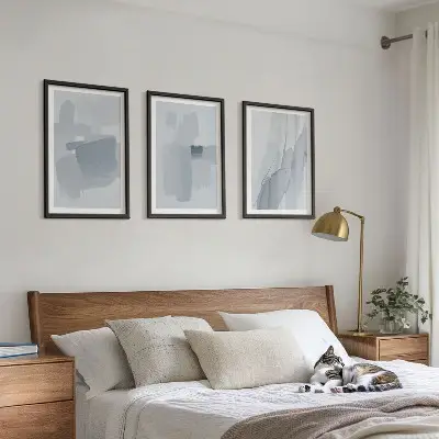 Abstrakt akvarellkonst tavelset för vägg ovanför soffa