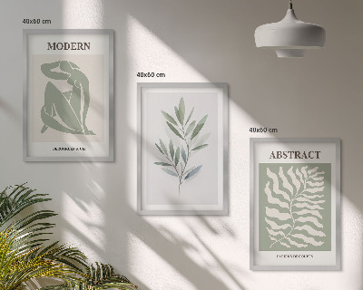 Tavelpaket med ramar Matisse akvarell boho design