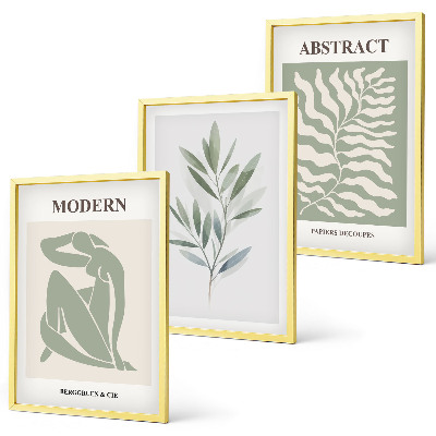 Tavelpaket med ramar Matisse akvarell boho design