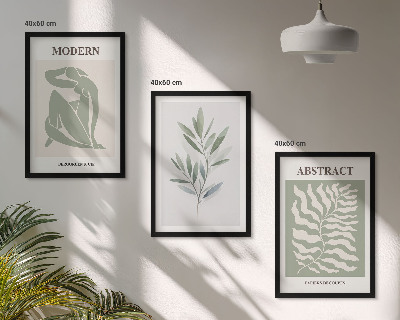 Tavelpaket med ramar Matisse akvarell boho design
