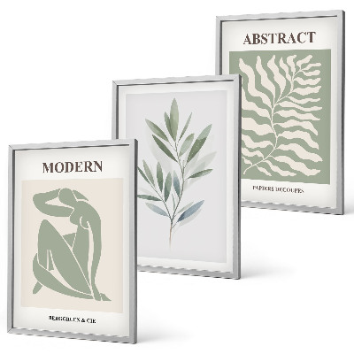 Tavelpaket med ramar Matisse akvarell boho design
