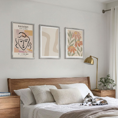 Tavelpaket med ramar Modern abstrakt kvinna