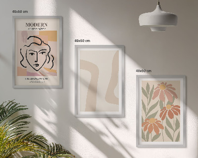 Tavelpaket med ramar Modern abstrakt kvinna