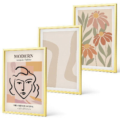 Tavelpaket med ramar Modern abstrakt kvinna