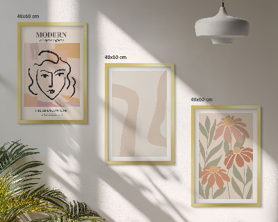 Tavelpaket med ramar Modern abstrakt kvinna