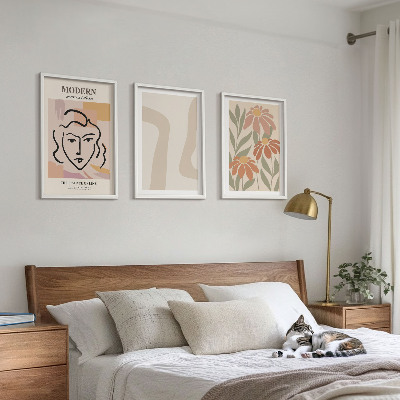 Tavelpaket med ramar Modern abstrakt kvinna