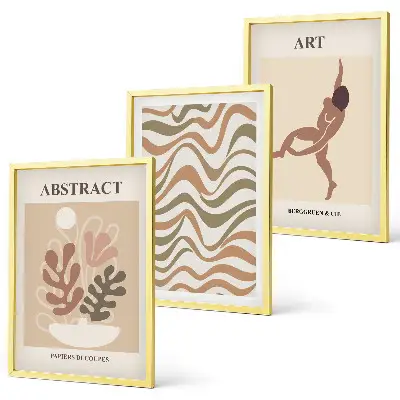 Abstrakt Matisse-tavla i boho-stil tavelset för vägg ovanför soffa