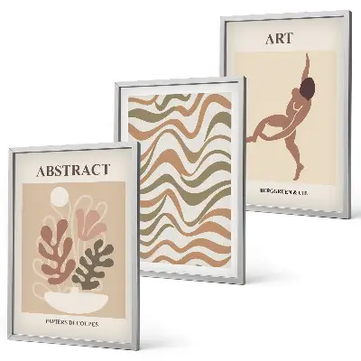 Abstrakt Matisse-tavla i boho-stil tavelset för vägg ovanför soffa
