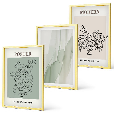 Tavelpaket med ramar Blommor i en modern vas