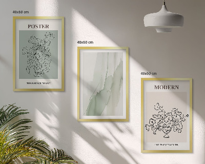 Tavelpaket med ramar Blommor i en modern vas