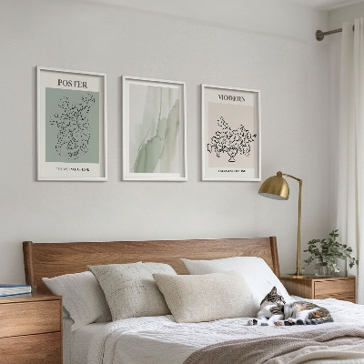 Tavelpaket med ramar Blommor i en modern vas