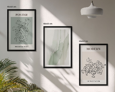 Tavelpaket med ramar Blommor i en modern vas