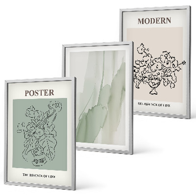 Tavelpaket med ramar Blommor i en modern vas