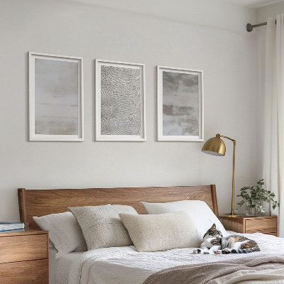 Tavelset ovanför soffa Moderna minimalistiska texturer