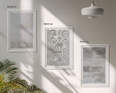 Tavelset ovanför soffa Moderna minimalistiska texturer