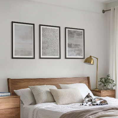 Tavelset ovanför soffa Moderna minimalistiska texturer