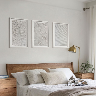 Tavelpaket med ramar Geometriska kartongmönster