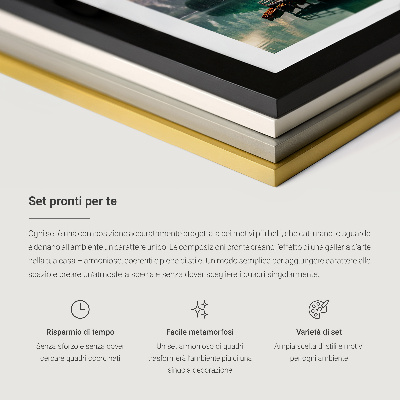 Set om 3 tavlor Marmor abstrakta texturer