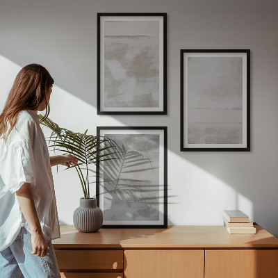 Tavelpaket med ramar Moderna, slitna texturer