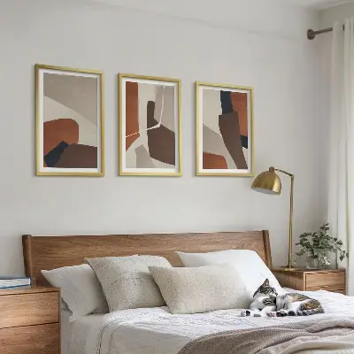 Abstrakta moderna strukturer tavelset för väggen ovanför soffan