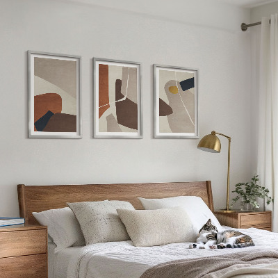 Tavelpaket med ramar Abstrakt bohomålning
