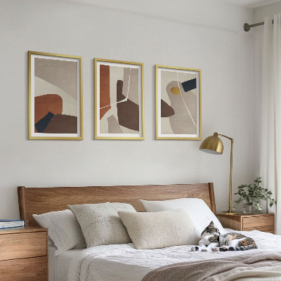 Tavelpaket med ramar Abstrakt bohomålning