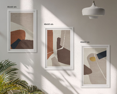Tavelpaket med ramar Abstrakt bohomålning