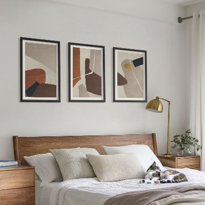 Tavelpaket med ramar Abstrakt bohomålning