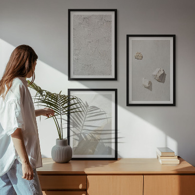 Tavelset ovanför soffa Modern färg för sandsten