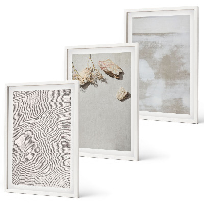 Tavelpaket med ramar Sandstenar boho textur
