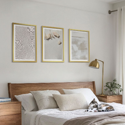 Tavelpaket med ramar Sandstenar boho textur