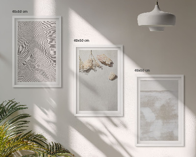Tavelpaket med ramar Sandstenar boho textur
