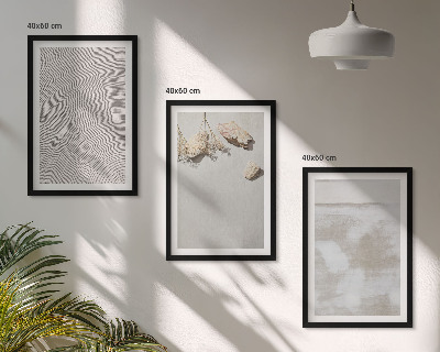Tavelpaket med ramar Sandstenar boho textur
