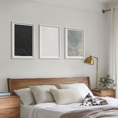 Tavelset ovanför soffa Färgerna på eleganta stenstrukturer