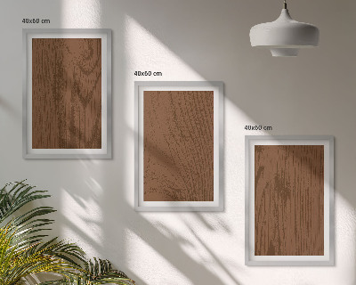 Tavelpaket med ramar Trästruktur bark minimalism