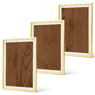 Tavelpaket med ramar Trästruktur bark minimalism