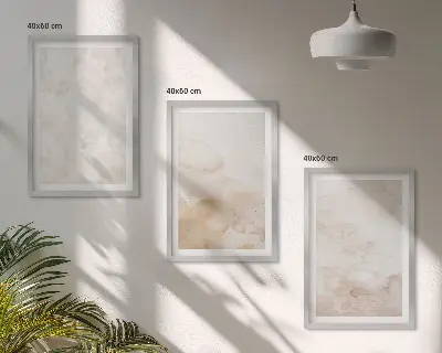 Trendiga pastellstrukturer set om 3 tavlor
