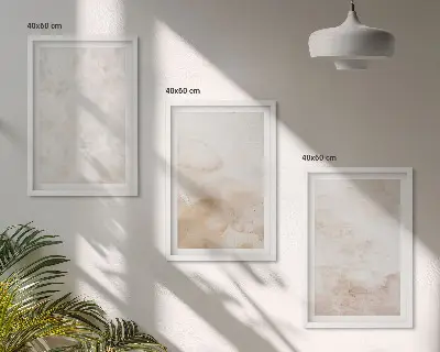 Trendiga pastellstrukturer set om 3 tavlor